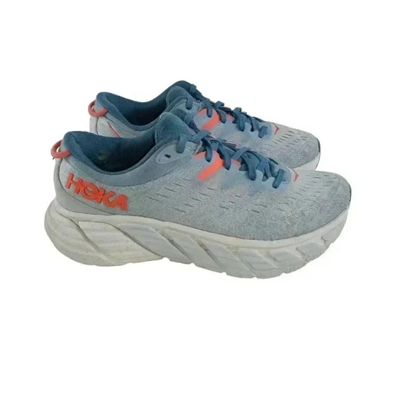 HOKA One One Womens Shoes Multicolor Sneaker Low Top Lace Up Athletic Logo 8.5B - Picture 1 of 12